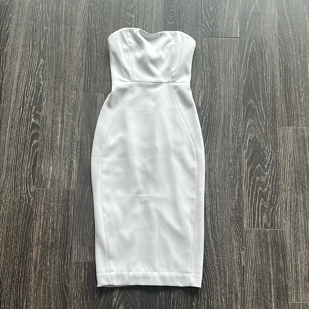House of CB light blue midi dress